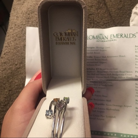 Genuine emerald bangle - Picture 3 of 4